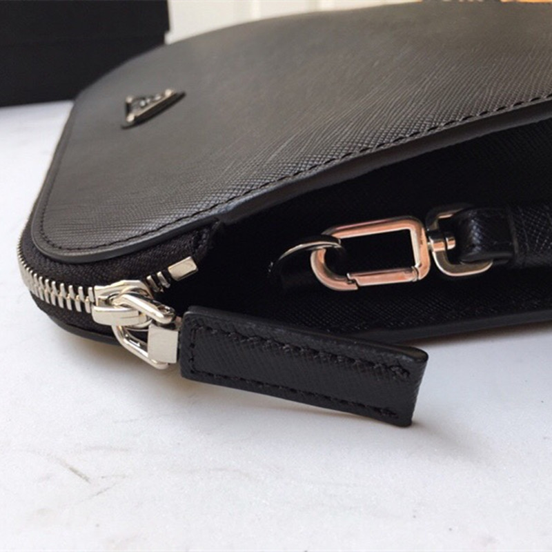 Men's Wallet Triangle Logo Handbag Size 26.5*17*5 cm