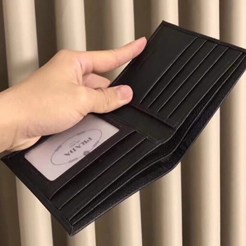 Men's Wallet Short Foldable Money Clip Size 11*9.5 cm