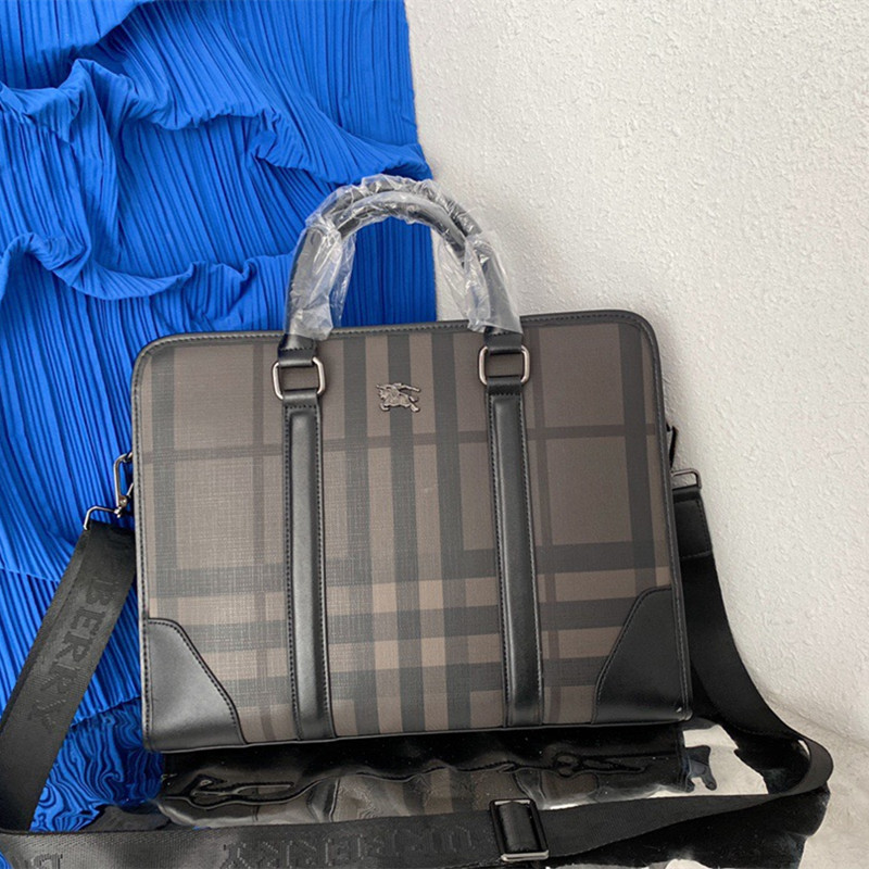 Men's Briefcase Plaid Bag Size 37 * 29cm