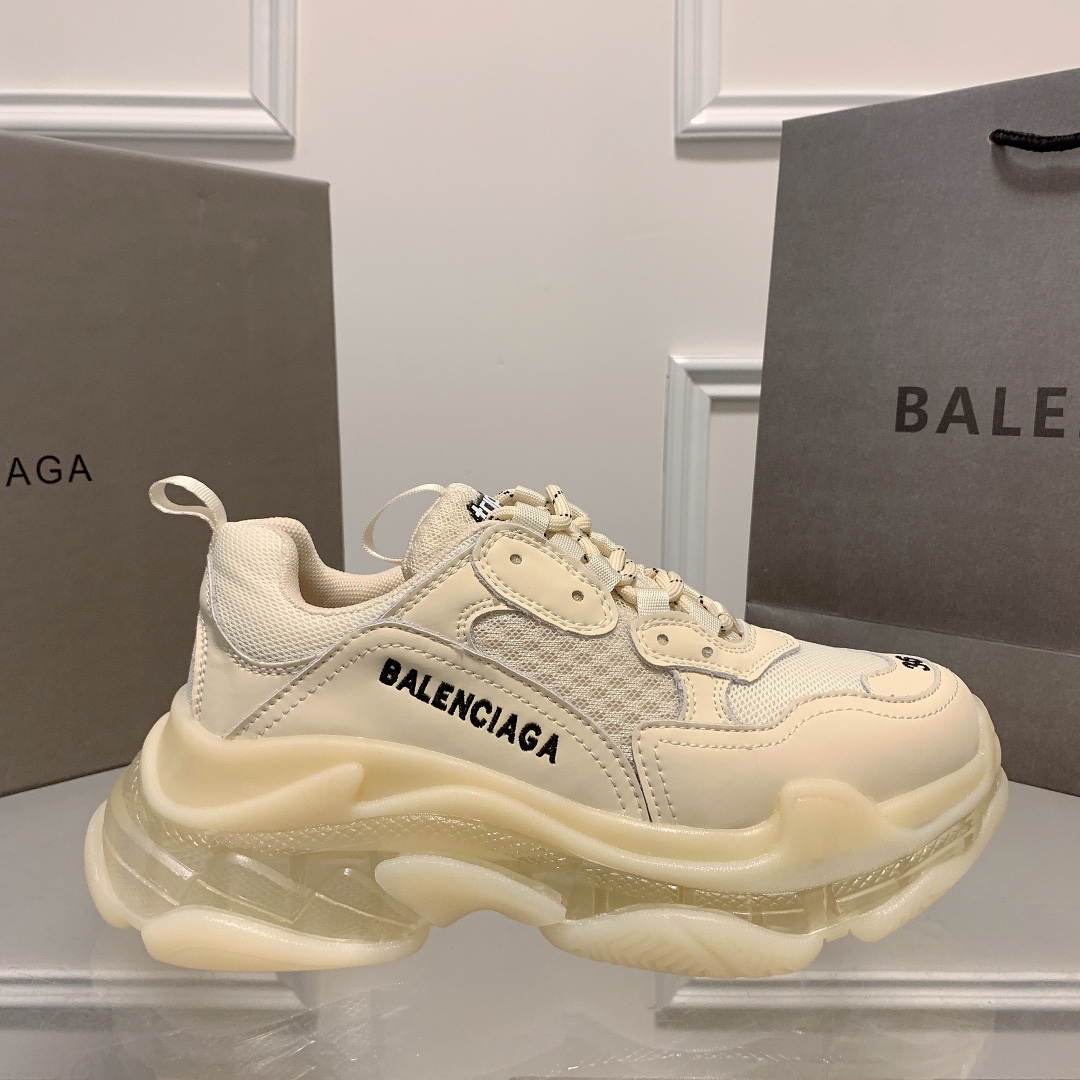 Triple S Clear Sole Women's Shoes Size:EU35-EU42