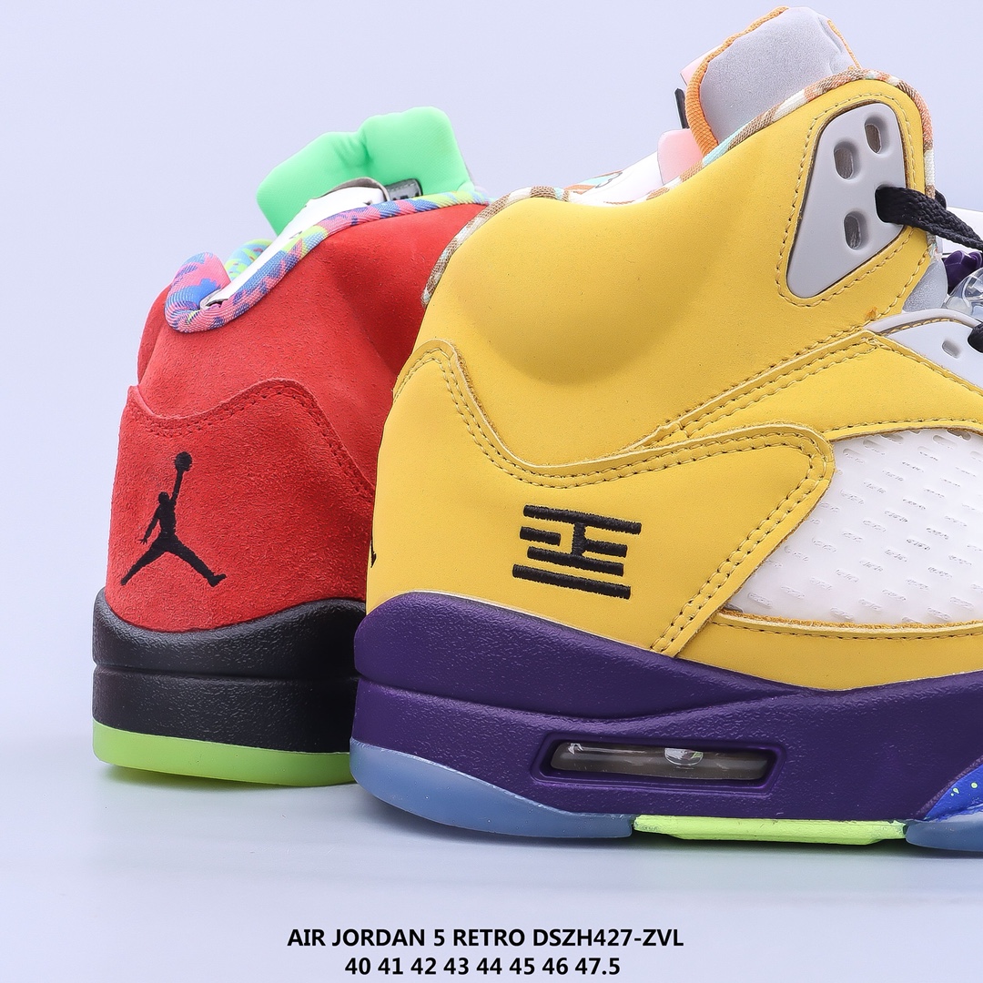 air jordan 5 “what the” Mandarin duck shoes sport casual shoes Size:EU40-EU47