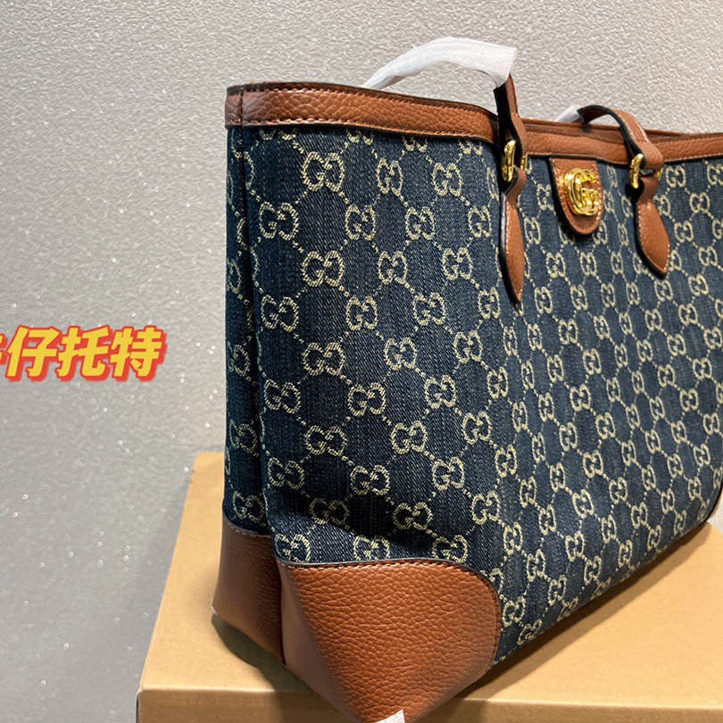 Denim ophidia Tote Bag Size:37*27CM