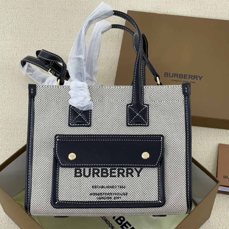 Tote Freya Canvas and Cowhide Size 23*8*19 cm