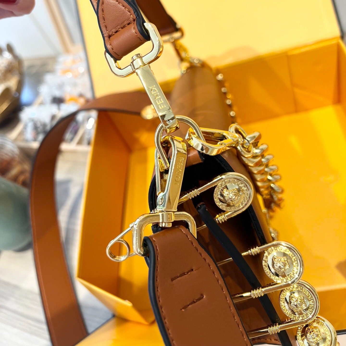 2022 New Brown Bag ,size:25*5*15cm