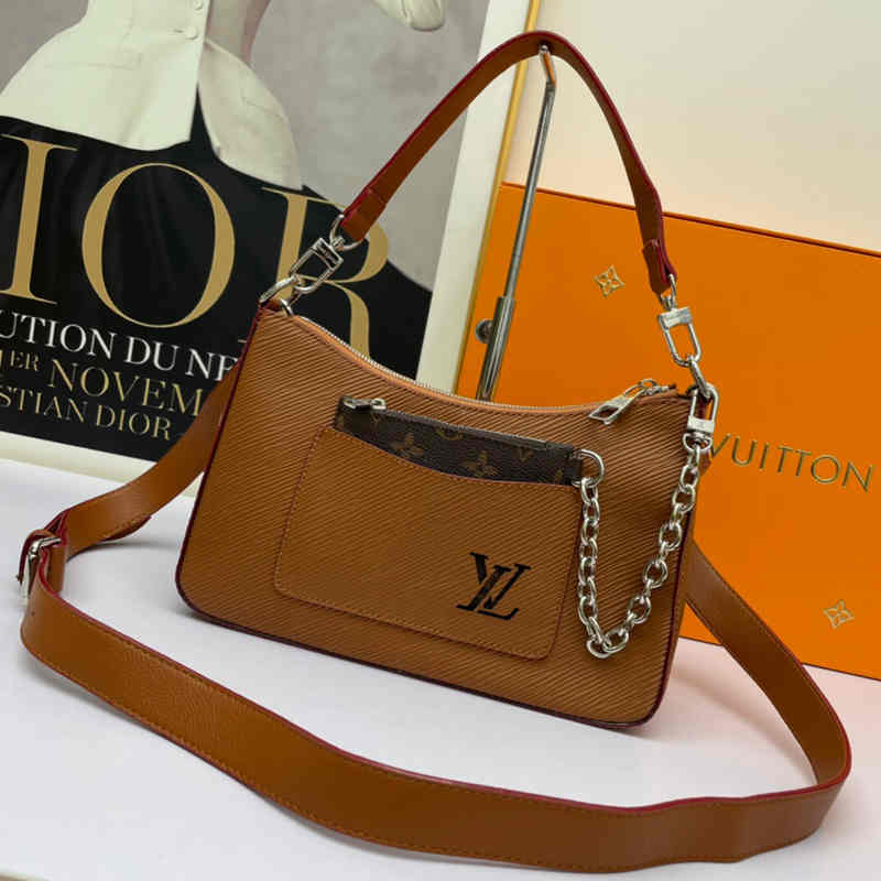 Marelle Handbag Caramel Marelle Detachable Canvas Zipper Bag