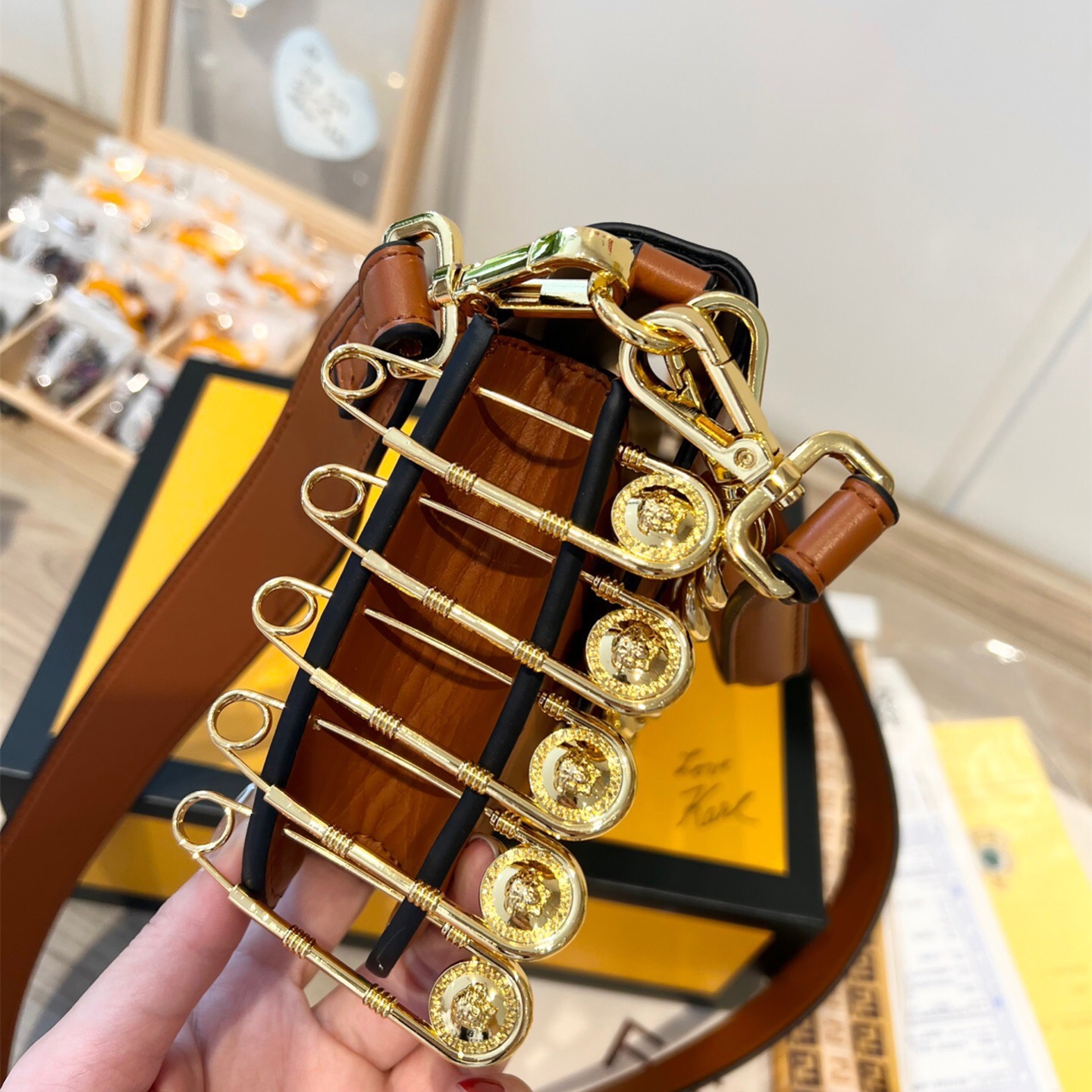 2022 New Brown Bag ,size:25*5*15cm