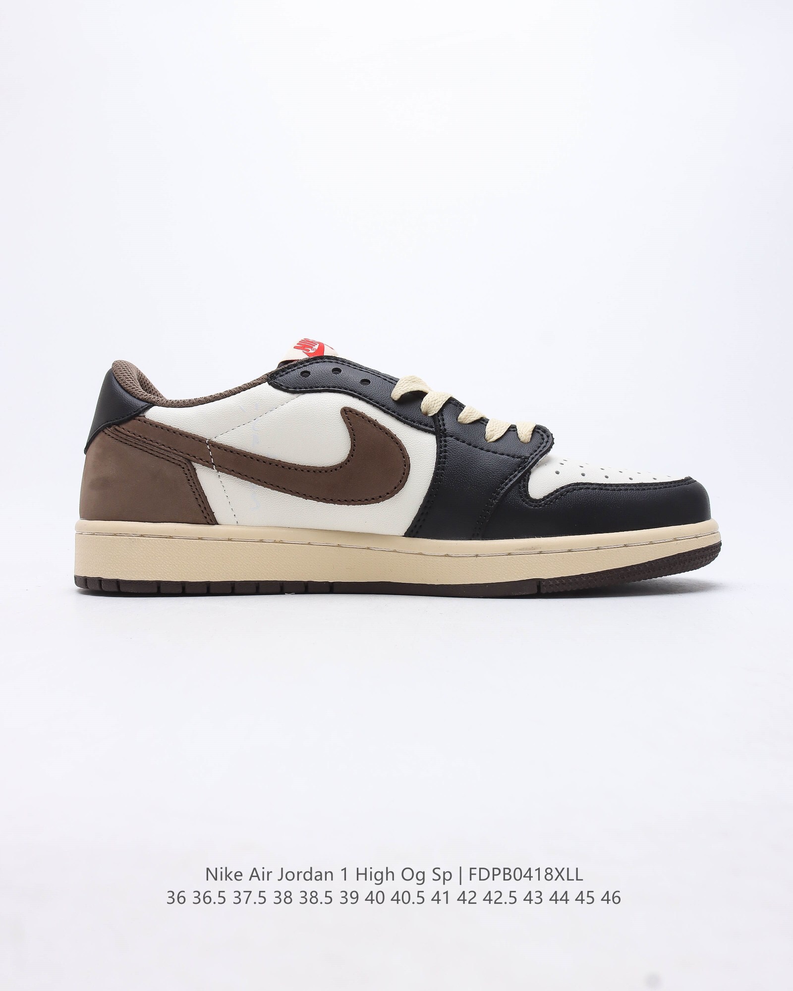 travis scott x air jordan 1 reverse mocha aj1 casual shoes Size:EU36-EU46