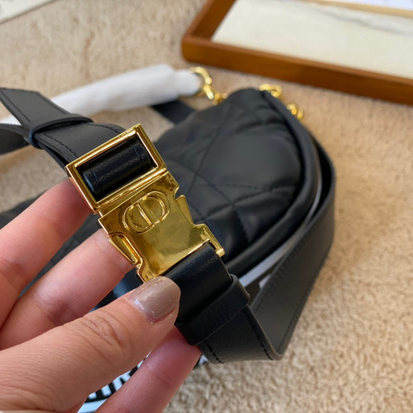 Vibe HOBO Bags Black Handbag ,Size:23*14cm