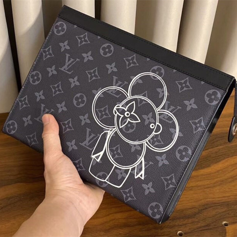 Men's Handbag Sunflower Clutch Bag Size 26*20*6cm