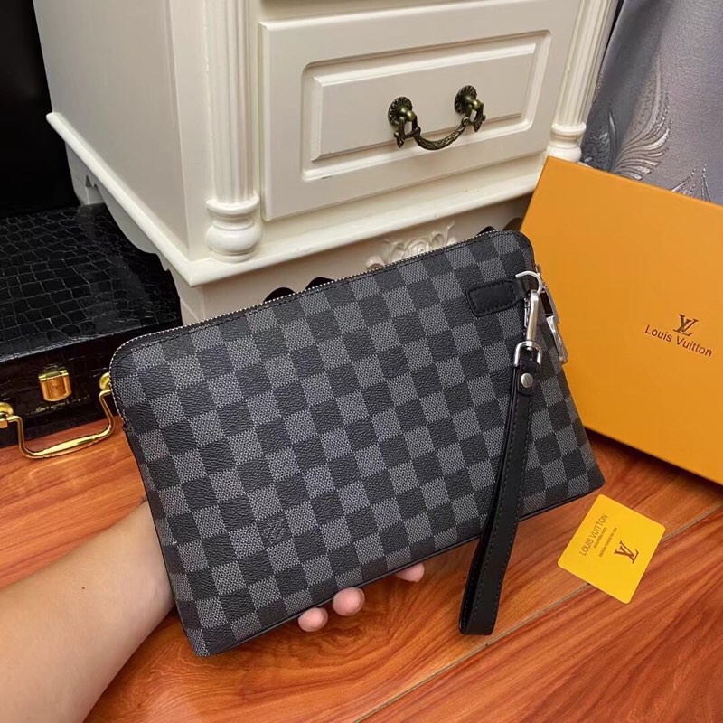 Men's Wallet Handbag Combination Lock Clutch Bag Size 28*18*3 cm