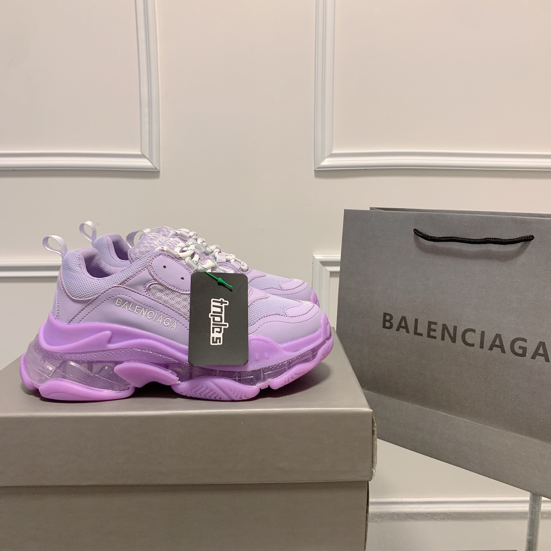 Triple S Clear Sole Women's Shoes Size:EU35-EU42