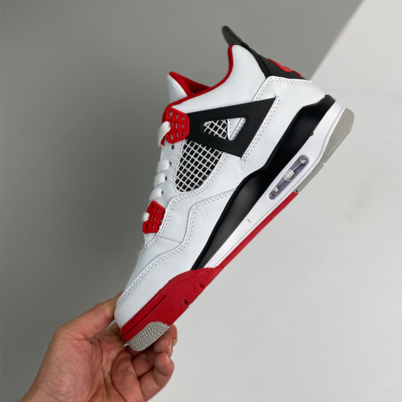 air jordan 4 retro “fire red” Sport casual shoes Size：EU36-EU47