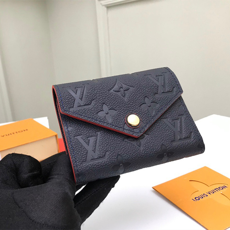 Victorine Wallet Dark Blue Size 12* 9.5*2.5cm