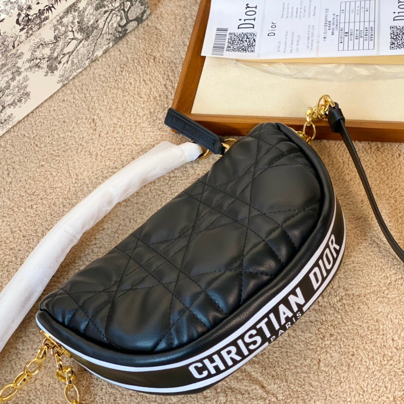 Vibe HOBO Bags Black Handbag ,Size:23*14cm