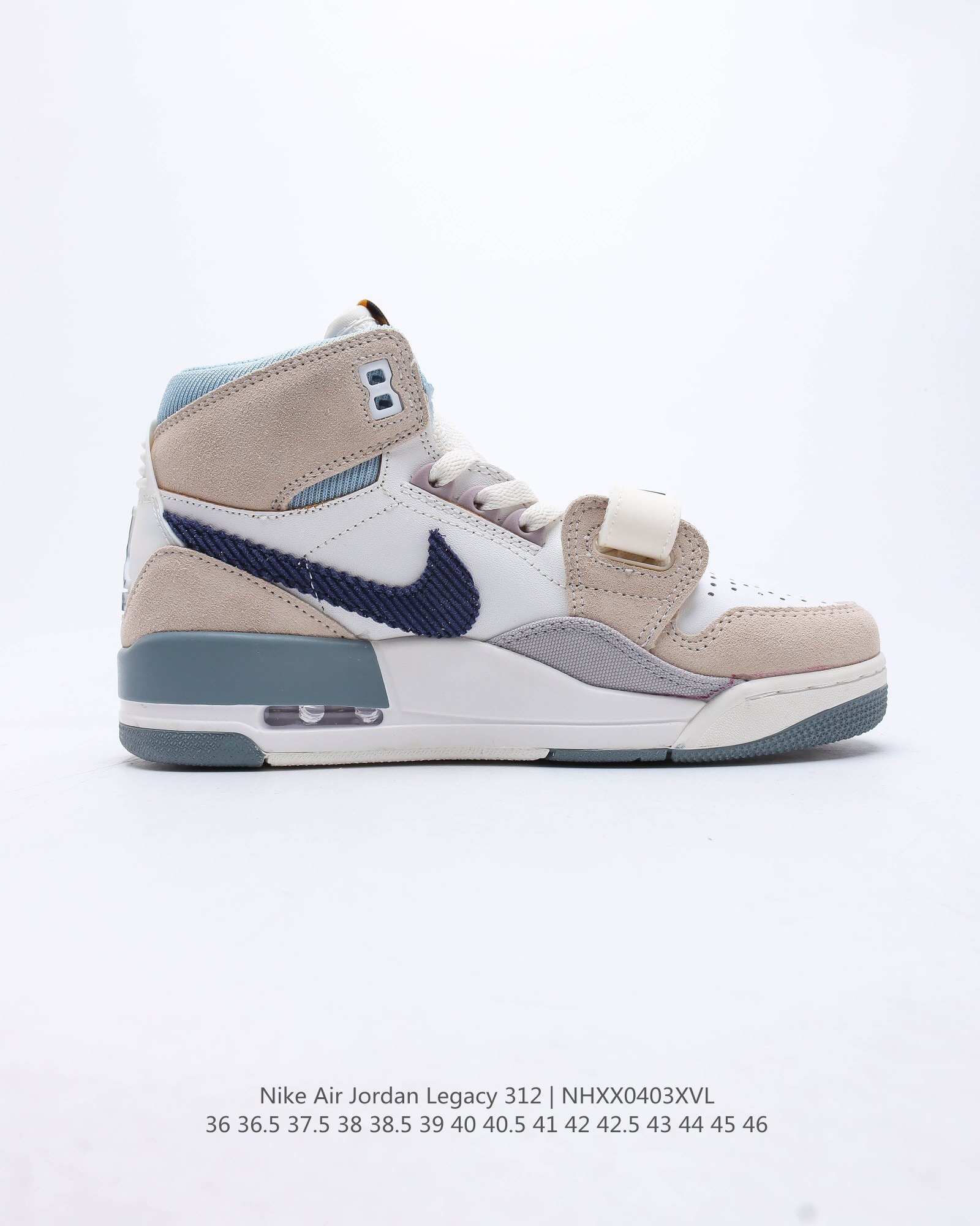 air jordan legacy 312 high summit whiteblue casual shoes Size:EU36-EU46
