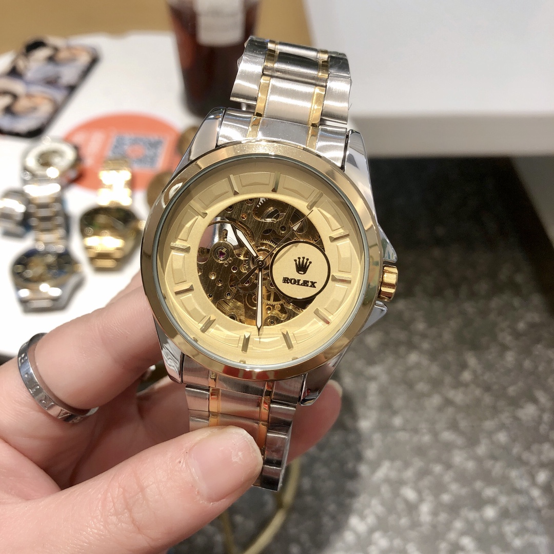 Men's 6 colors Casual Mechanical Watch, Skeleton watches ,40 mm