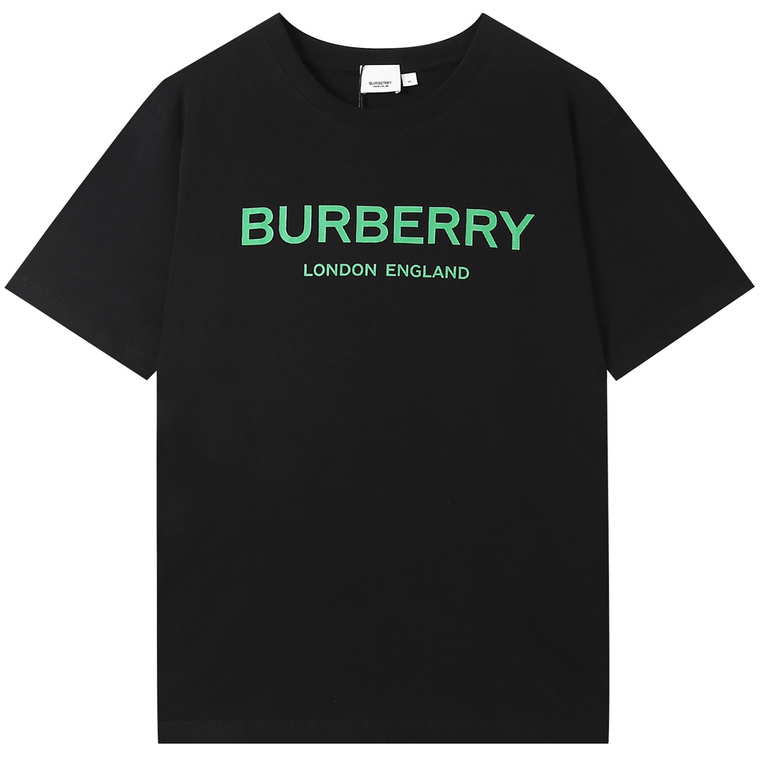 2022ss Men's Black T-Shirt