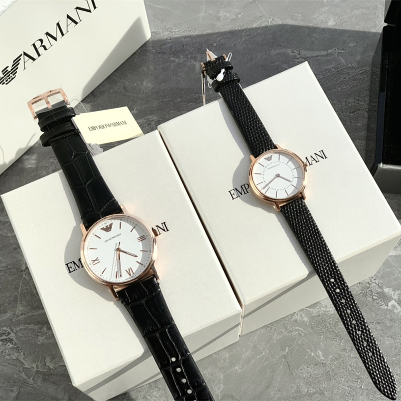 quartz watch, Couple's Watches mineral glass crystal ，Life water resistant to 30 meters