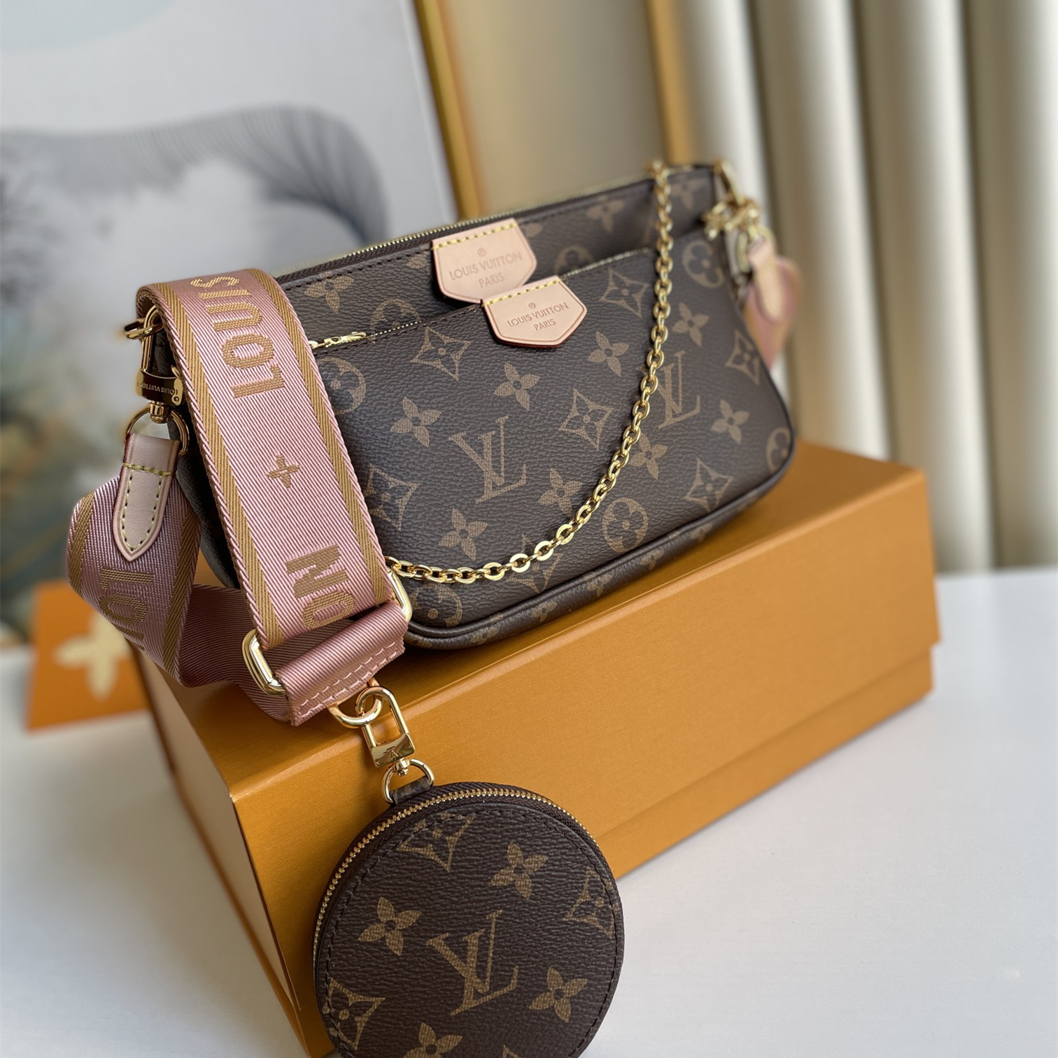 Multi Pochette Accessories bag ,High Quality 1：1