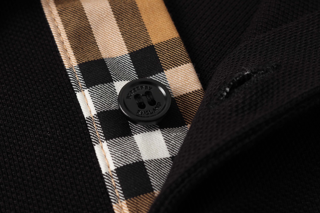 2022ss Men's Polo Black Shirt