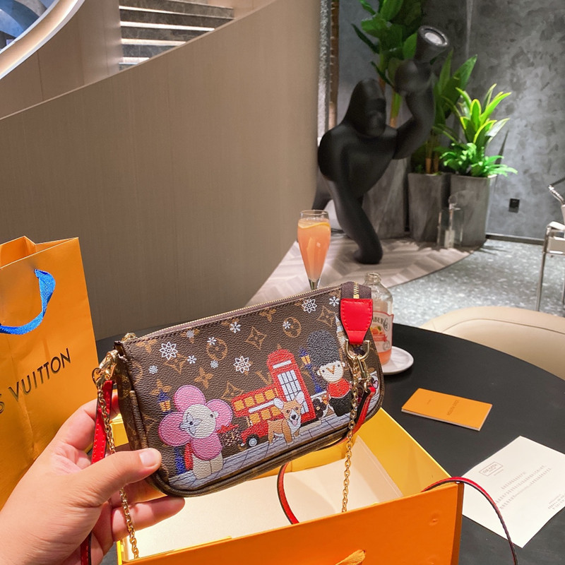 Mila Bag Damier Azur Made of Canvas Size 25*14cm