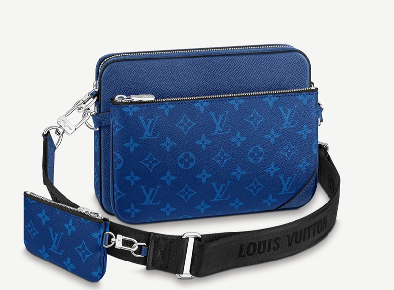 Trio Messenger bag 3 in 1 Men's Bag Blue Size 25*18.5*7cm