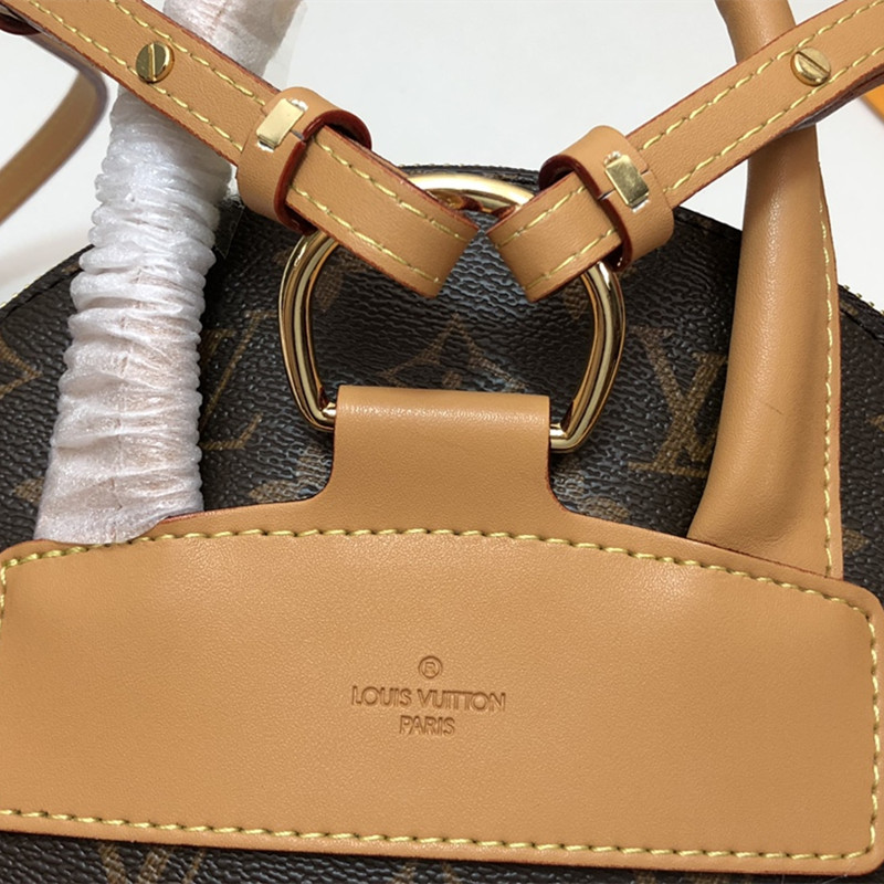 Women's  Fashion Backpack   Yellow Leather Lock Vintage Shell  Shoulder Bag   Size 25*23*12.5 cm