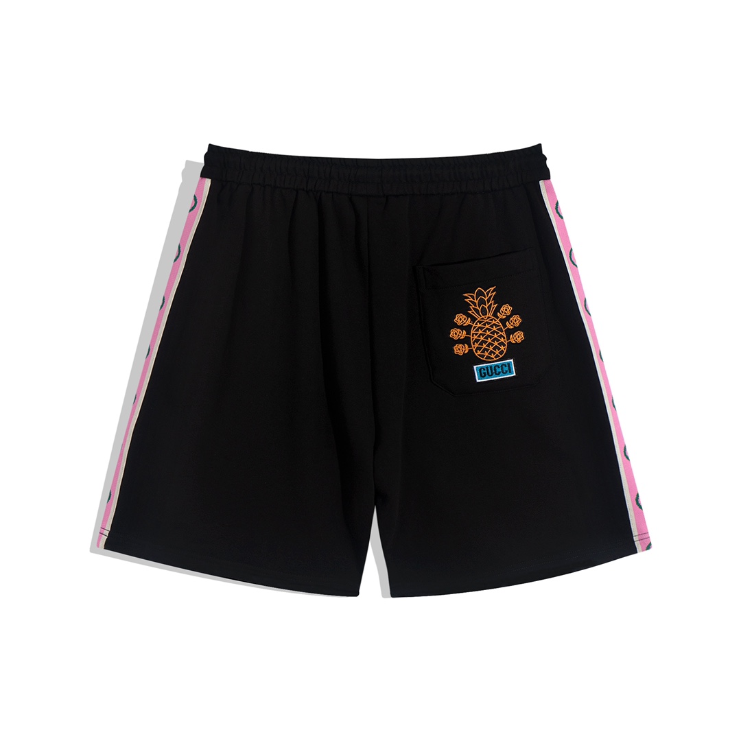 2022ss Men's Black Shorts
