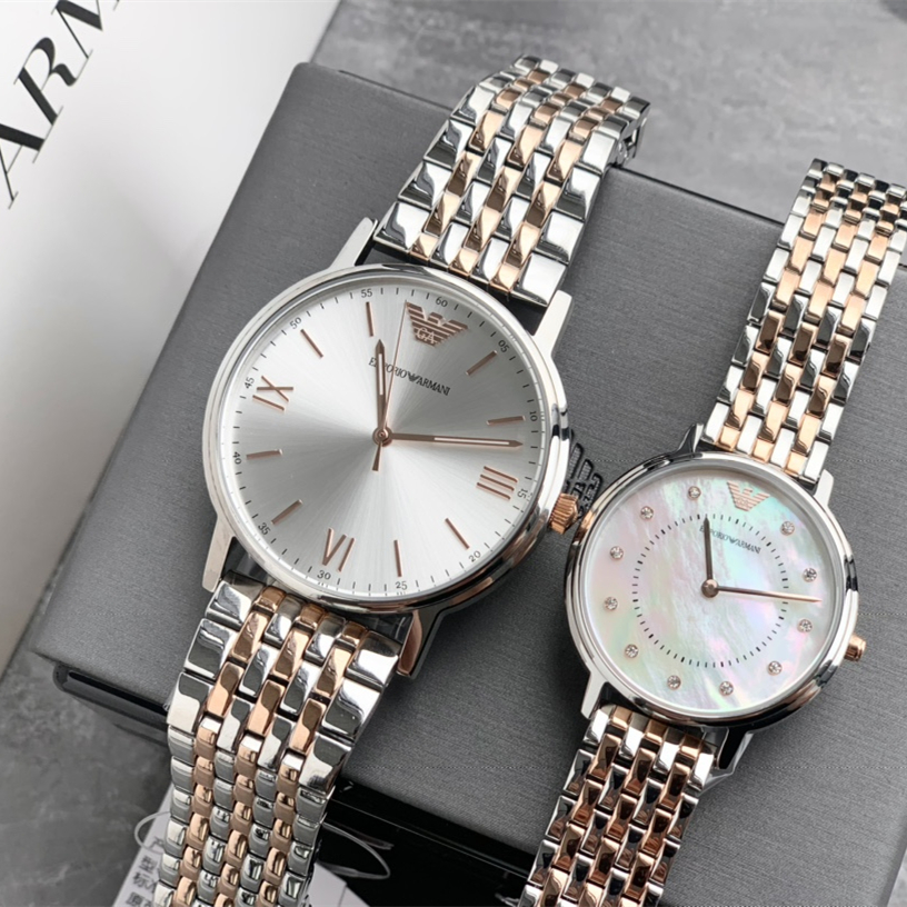 quartz watch, Couple's Watches mineral glass crystal ，Life water resistant to 30 meters