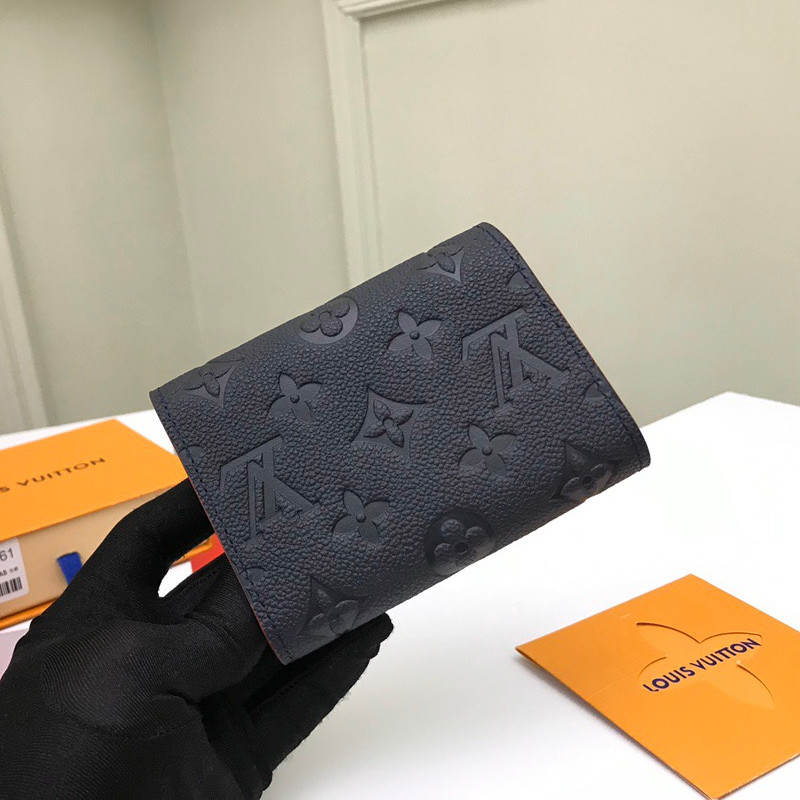 Victorine Wallet Dark Blue Size 12* 9.5*2.5cm