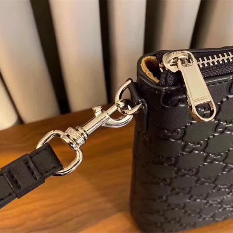 Men's Wallet Handbag Black Size 31*24.5*5 cm