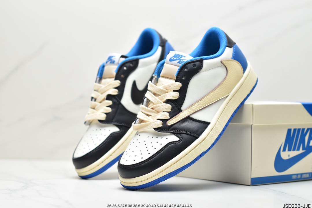 travis scott x air jordan aj1 low qx Sport casual shoes Size:EU36-E45