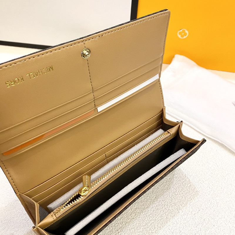 Women's Wallet Cowhide Fabric Fashionable and Versatile Long Wallet Size 19*10cm