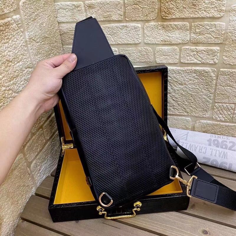 Little Monster Rectangular Backpack Men's Crossbody Chest Bag Size 30*17*6 cm