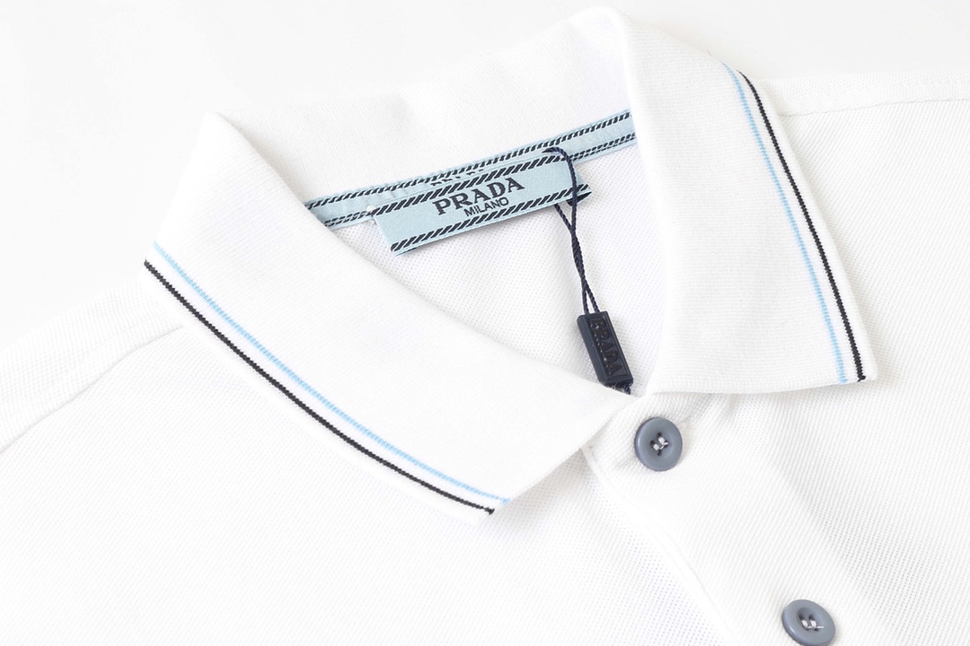 2022ss Men's Polo White Shirt
