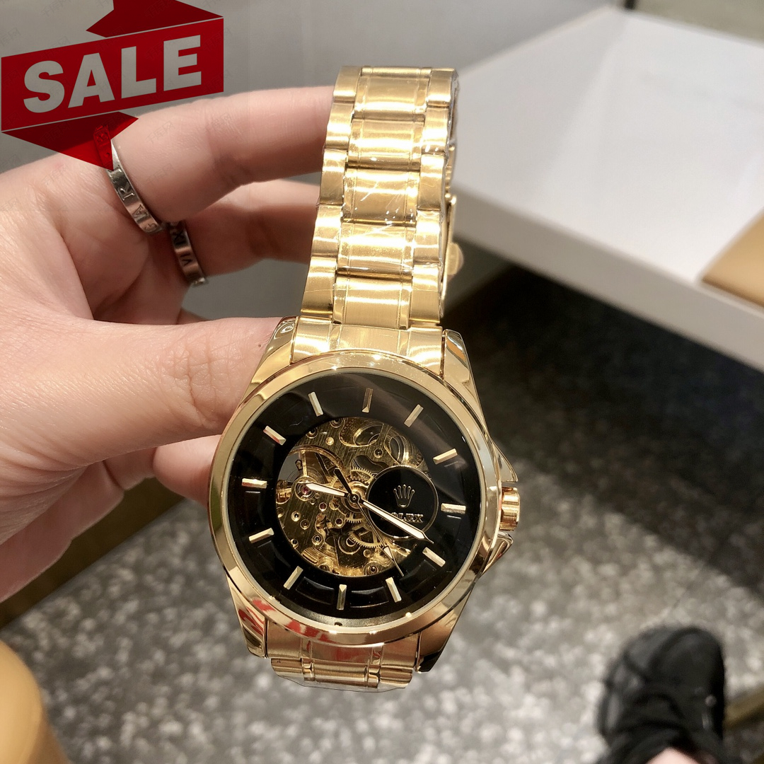 Men's 6 colors Casual Mechanical Watch, Skeleton watches ,40 mm