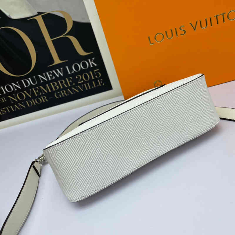 Marelle Handbag White Marelle Detachable Canvas Zipper Bag