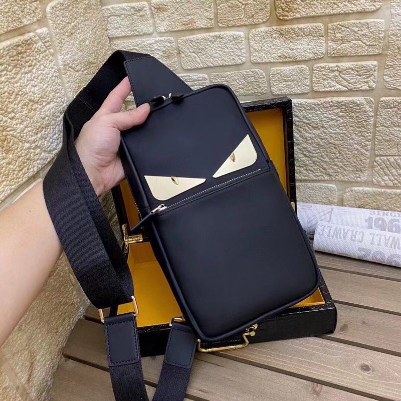 Little Monster Rectangular Backpack Men's Crossbody Chest Bag Size 30*17*6 cm