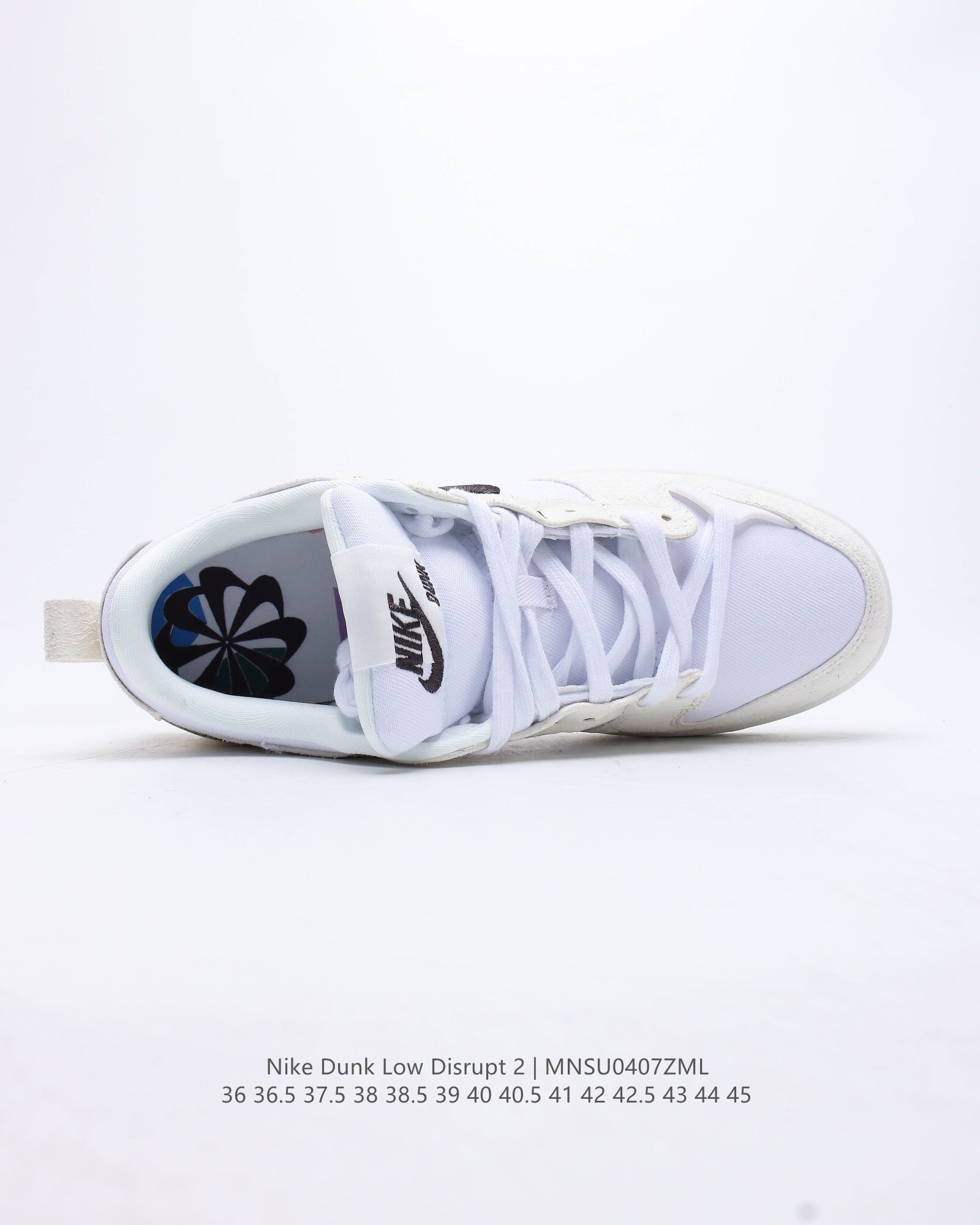 Wmns dunk low disrupt 2 pale ivory casual shoes Size:EU36-EU45