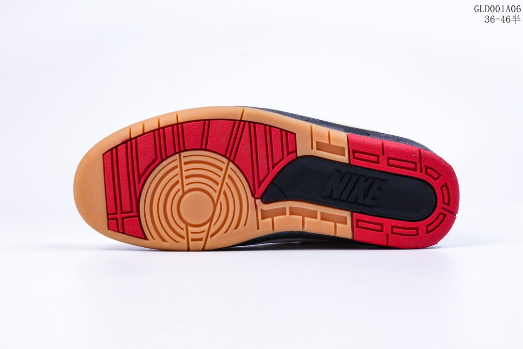 air jordan 2 low whitesail-red-grey aj2 casual shoes Size:EU36-EU46