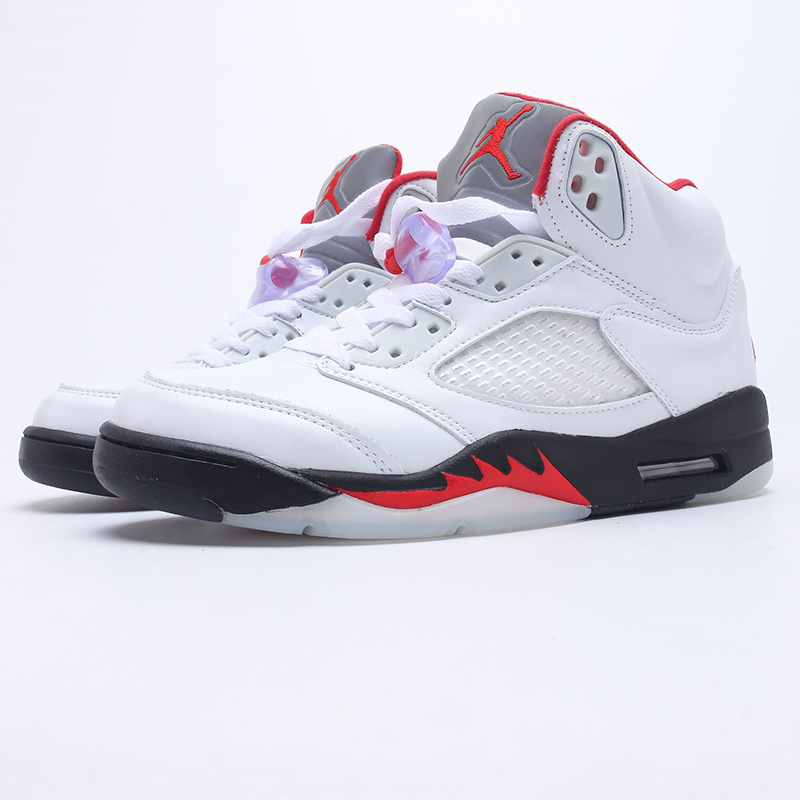 air jordan aj5 retro“fire red” Sport casual shoes Size：EU36-EU47