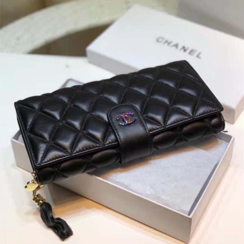 Women's Black Classic Wallet Size 20*10cm