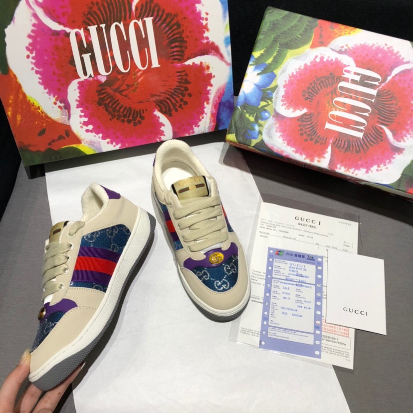 Screener Leather Sneakers Size:EU34-EU44