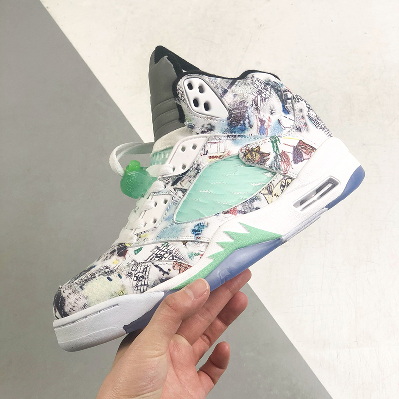 air jordan 5 retro se michigan yellow navy Sport casual shoes Size:EU36-EU48