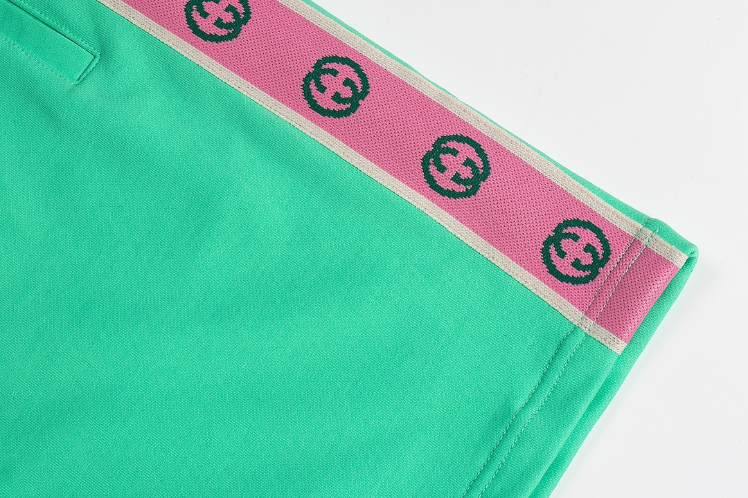 2022ss Men's Green Shorts