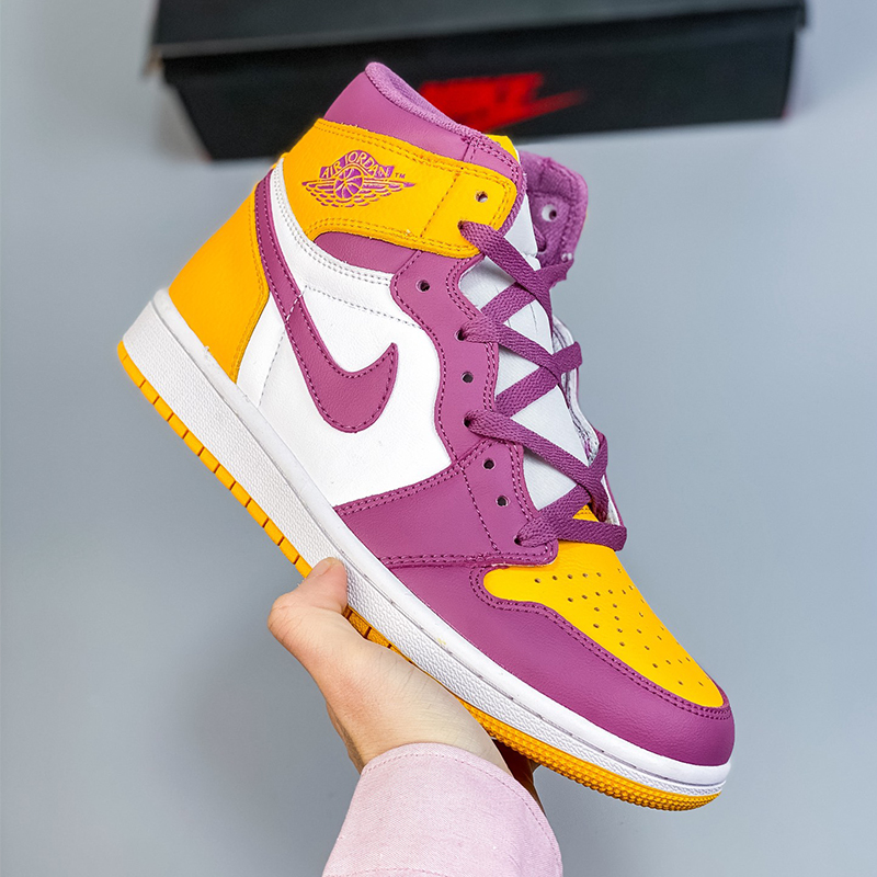 wmns air jordan 1 mid gs light smoke grey aj1 Sport casual shoes Size：EU36-EU46