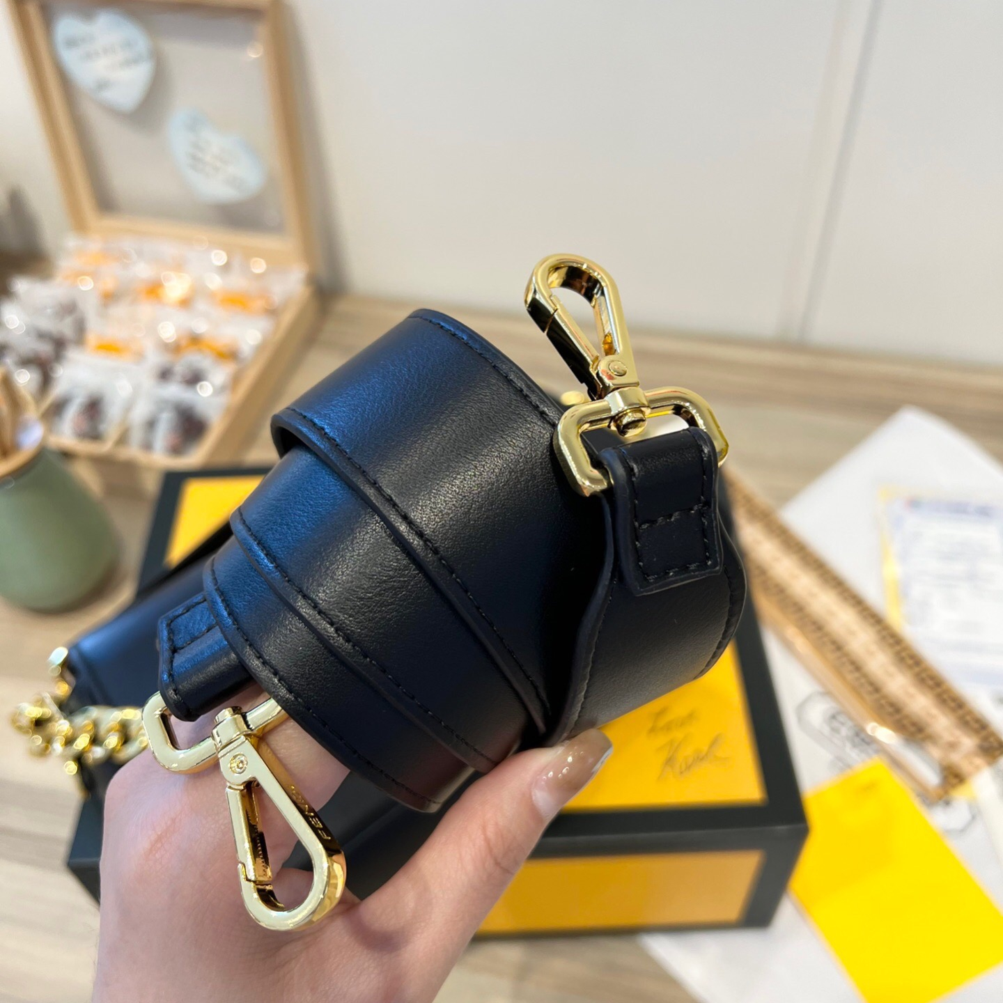 2022 New Black Bag ,size:25*5*15cm