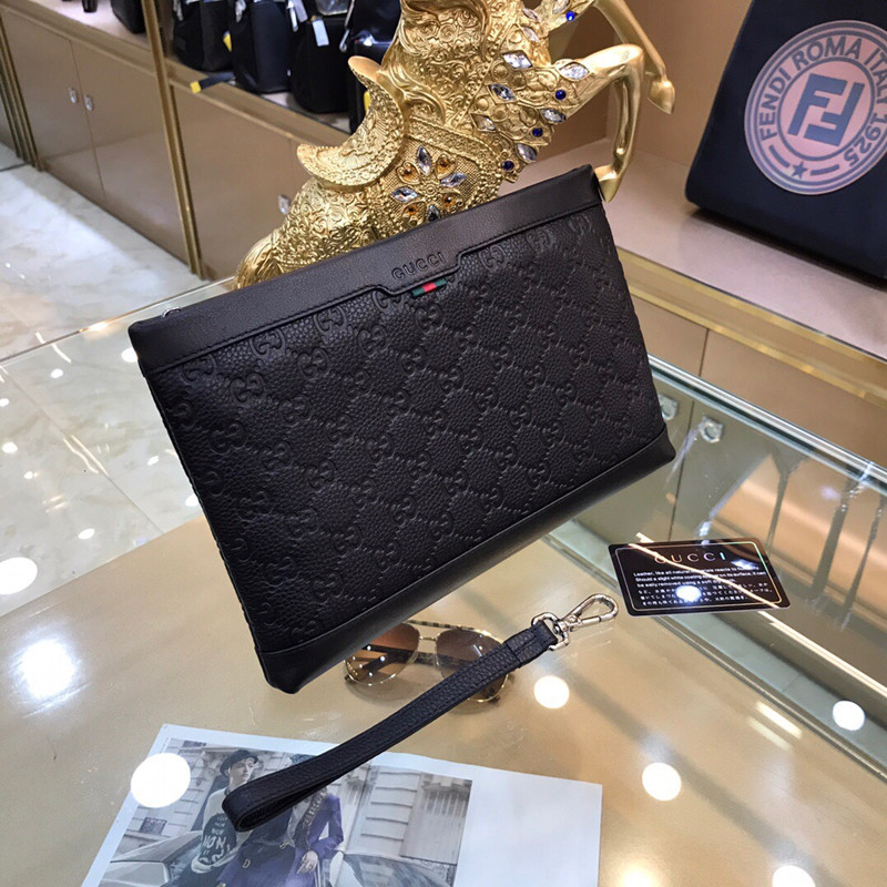 Men's New Handbag Black Simple Fashion Cow Leather Bag Size 28 * 18cm