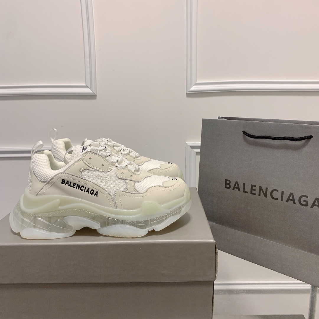 Triple S Clear Sole Women's Shoes Size:EU35-EU42