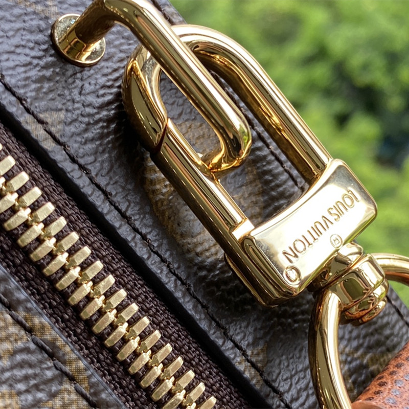 Men's Bags Lvxnba Handle Trunk Messenger Bag Size 21.5*15*7